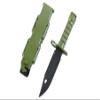 Lancer Tactical M9 Rubber Rubber Knife Training with Sheath for Airsoft Guns, Martial Arts Guard Fight; included Leg Holster Holder Handle Grip (OLIVE DRAB)