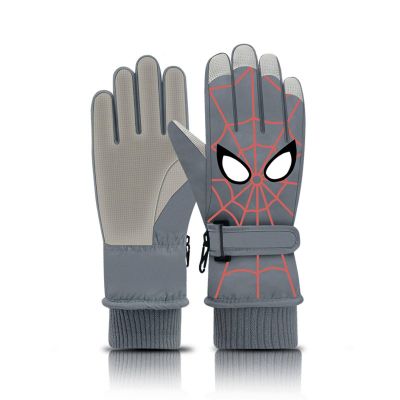 MBETA Autumn and Winter Boys and Girls Outdoor Fleece-Lined Warm Cycling ski Windproof Waterproof Gloves