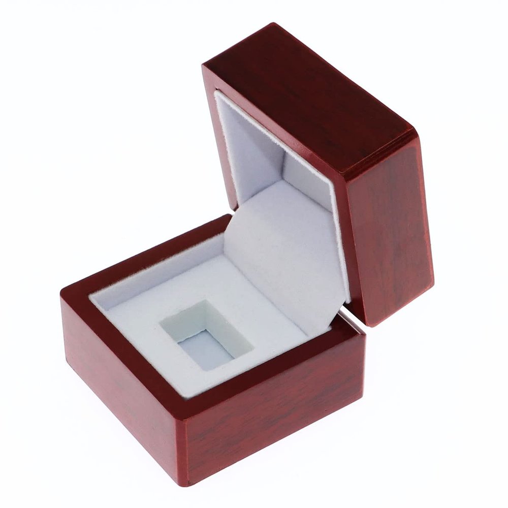 Championship Ring Display Case Box Holder 1 for Sports Ring Baseball Football Softball Fishing Gift Men's Wedding Graduate College Basketball Father's Birthday Collectible Ring