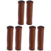 3pairs Brown Pu and Bike for Leather Light Handlebar Grips Grips, Mountain Rubber