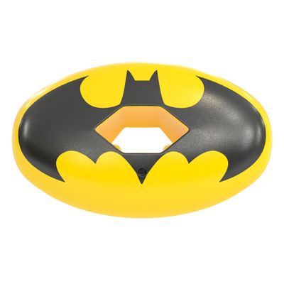 Phenom Elite The Batman Football Mouth Guard  Hexa-Flow | Yellow DC Comics Edition | Impact-Resistant Lip Guard Mouthpiece | Adult & Youth