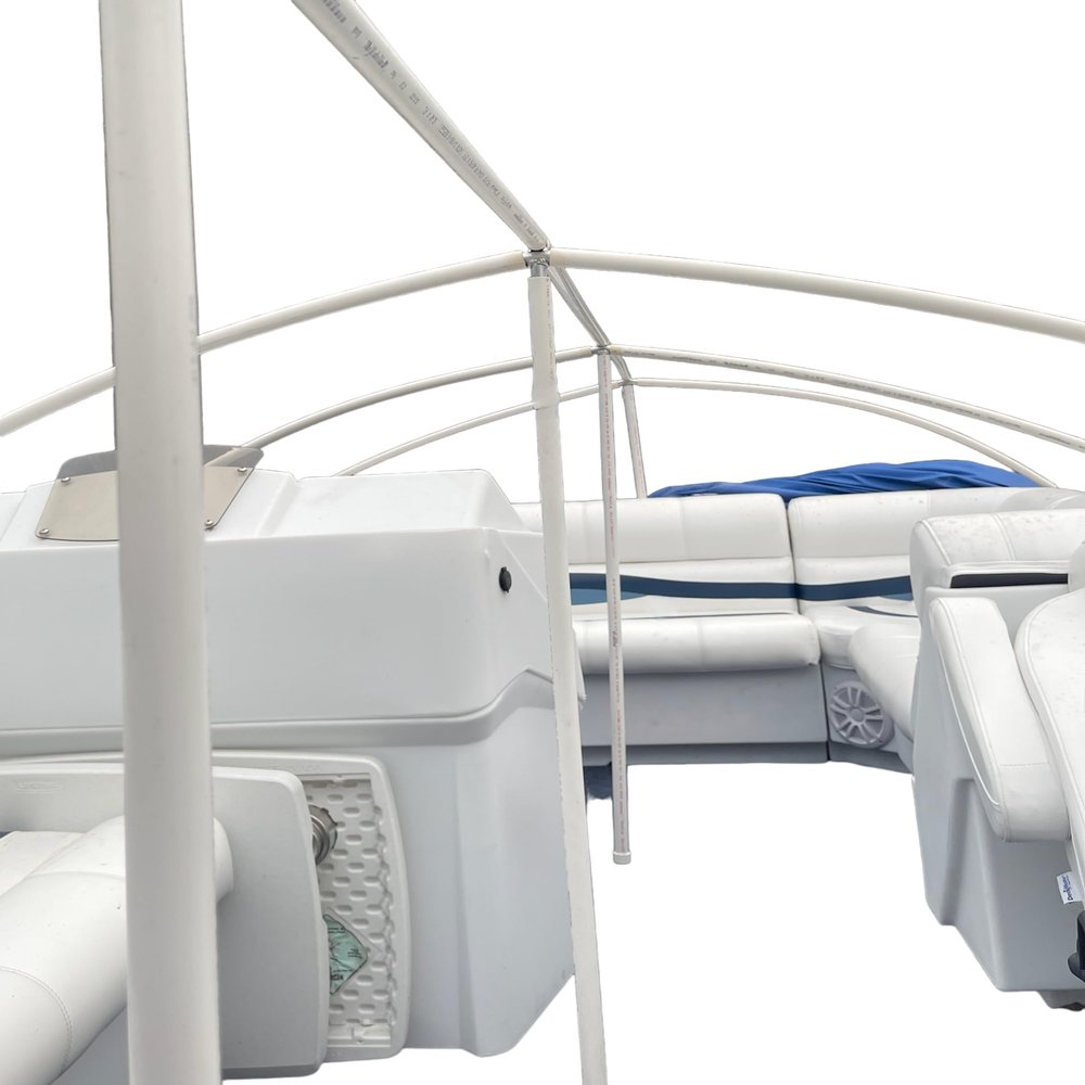 Pontoon Boat Solutions, 18'-22' Ultimate Pontoon Boat Canvas Solution with 3" Rise