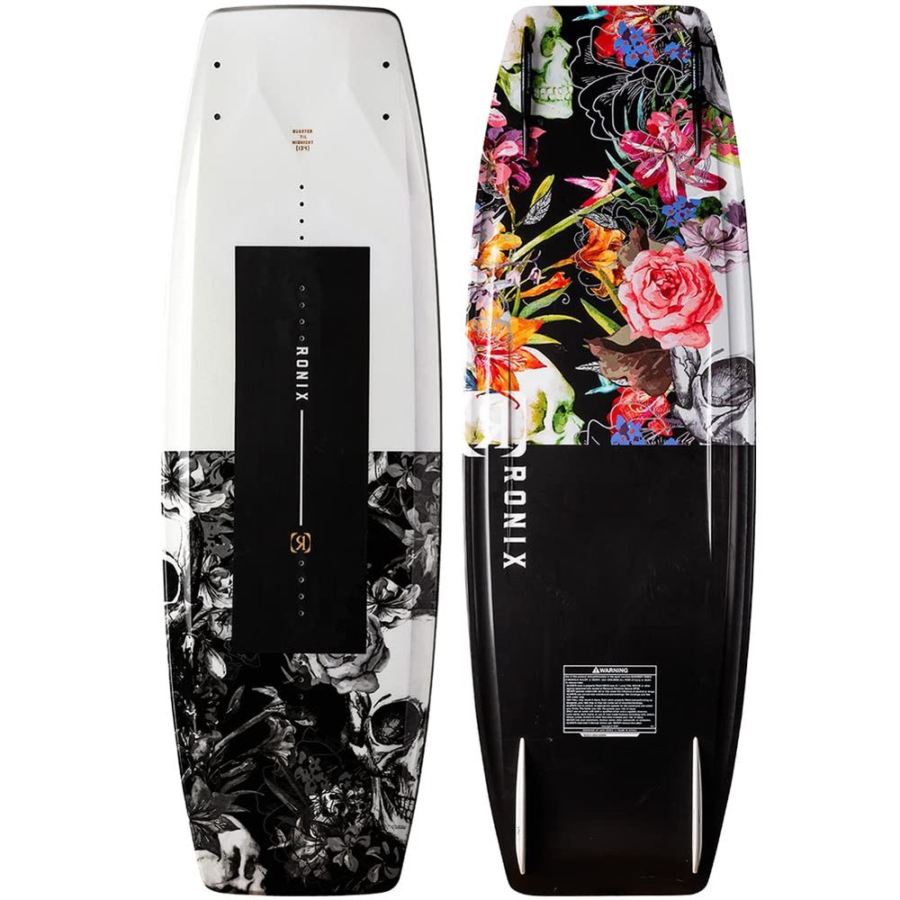 Ronix Quarter 'Til Midnight SF Wakeboard, White/Black Sugar Skull, 129 cm