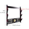 Fclieng Katana Display Stand Weapon Stands, Velvet Padded Sword Holder Wall Mount Wakizashi Samurai Sword Rack Dragon Logo (3 Tier) view 2
