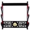 Fclieng Katana Display Stand Weapon Stands, Velvet Padded Sword Holder Wall Mount Wakizashi Samurai Sword Rack Dragon Logo (3 Tier) view 3