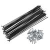 X AUTOHAUX 36 Pcs Bicycle Steel Spokes 14G Bike Spoke 192mm Length with Nipples for Most Bicycle view 1