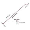 X AUTOHAUX 36 Pcs Bicycle Steel Spokes 14G Bike Spoke 263mm Length with Nipples for Most Bicycle view 3
