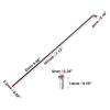 X AUTOHAUX 36 Pcs Bicycle Steel Spokes 14G Bike Spoke 181mm Length with Nipples for Most Bicycle view 3