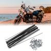 X AUTOHAUX 36 Pcs Bicycle Steel Spokes 14G Bike Spoke 272mm Length with Nipples for Most Bicycle view 2