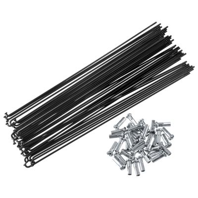 X AUTOHAUX 36 Pcs Bicycle Steel Spokes 14G Bike Spoke 222mm Length with Nipples for Most Bicycle