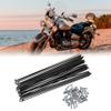 X AUTOHAUX 36 Pcs Bicycle Steel Spokes 14G Bike Spoke 222mm Length with Nipples for Most Bicycle view 2