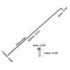 X AUTOHAUX 40 Pcs Bicycle Steel Spokes 14G Bike Spoke 222mm Length with Nipples for Most Bicycle view 3