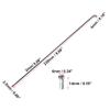 X AUTOHAUX 40 Pcs Bicycle Steel Spokes 14G Bike Spoke 230mm Length with Nipples for Most Bicycle view 3