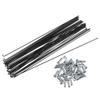 X AUTOHAUX 40 Pcs Bicycle Steel Spokes 14G Bike Spoke 268mm Length with Nipples for Most Bicycle view 1