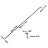 X AUTOHAUX 40 Pcs Bicycle Steel Spokes 14G Bike Spoke 200mm Length with Nipples for Most Bicycle view 3