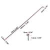 X AUTOHAUX 40 Pcs Bicycle Steel Spokes 14G Bike Spoke 240mm Length with Nipples for Most Bicycle view 3
