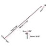 X AUTOHAUX 36 Pcs Bicycle Steel Spokes 14G Bike Spoke 282mm Length with Nipples for Most Bicycle view 3