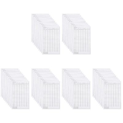 BESPORTBLE Mini Notebooks 60pcs Notebook and Player Competition Track Scorecards Stats Cards Accessories Golfs Paper Number Scorekeeper Tools Sports Keeper Scorebook Score Pocket