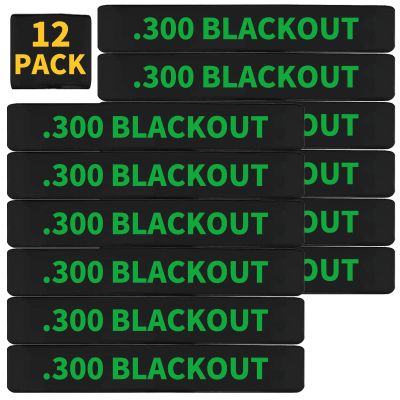 12 Pack Miaozhun .300 Blackout Magazine Marking Bands 300 BLK Magazine Caliber Identification