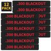 12 Pack Miaozhun .300 Blackout Magazine Marking Bands 300 BLK Magazine Caliber Identification Red-12Pack view 1