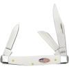 Case XX WR Pocket Knife Medium Stockman White Synthetic Stars & Stripes Item #39915 (4344 SS) 3 1/4 inches Closed, Made In USA view 1