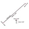 X AUTOHAUX 40 Pcs Bicycle Steel Spokes 14G Bike Spoke 220mm Length with Nipples for Most Bicycle view 3