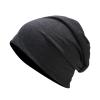 Bluelans Unisex Baggy Lightweight Hip-Hop Soft Cotton Slouchy Stretch Beanie Hat Winter Knitted Hat Beanie Skully Cap for Men Women Dark Gray view 1