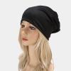 Bluelans Unisex Baggy Lightweight Hip-Hop Soft Cotton Slouchy Stretch Beanie Hat Winter Knitted Hat Beanie Skully Cap for Men Women Dark Gray view 3
