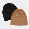 Bluelans Unisex Baggy Lightweight Hip-Hop Soft Cotton Slouchy Stretch Beanie Hat Winter Knitted Hat Beanie Skully Cap for Men Women Dark Gray view 4