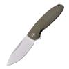 Petrified fish PFB01 Terra,3.54" D2 Steel Blade, Micarta Handle Flipper Liner lock Folding knife (Green) view 1
