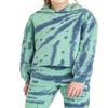 art class Kids' Unisex Fleece Raw Edge Boxy Cropped Hoodie Jacket - Blue/Green (Size L 10/12) view 1