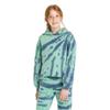 art class Kids' Unisex Fleece Raw Edge Boxy Cropped Hoodie Jacket - Blue/Green (Size L 10/12) view 2
