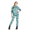 art class Kids' Unisex Fleece Raw Edge Boxy Cropped Hoodie Jacket - Blue/Green (Size L 10/12) view 4