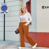 G4Free Jean Yoga Pants for Women High Waisted Bootcut Yoga Leggings-Flare Workout Gym Leggings 4 Pockets (Brown Sugar,S,31") view 3