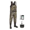 TIDEWE Chest Waders, Hunting Waders for Men Next Camo Evo with 600G Insulation, Waterproof Cleated Neoprene Bootfoot Wader, Insulated Hunting & Fishing Waders (Size 8) view 1