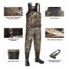 TIDEWE Chest Waders, Hunting Waders for Men Next Camo Evo with 600G Insulation, Waterproof Cleated Neoprene Bootfoot Wader, Insulated Hunting & Fishing Waders (Size 8) view 3