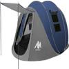 6 Person Easy Pop Up Tents for Camping - AYAMAYA Double Layer Waterproof Instant Tent with Vestibule & Porch, Large Size Family Tent Automatic Setup for 4-6 People Camping Hiking (Poles Included) view 1