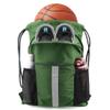 BeeGreen Dark Green Drawstring Backpack with Shoe Compartment X-Large Gym Sports String Cinch Backpack Athletic Sackpack with Front Inside Zipper Pockets view 1