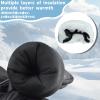 Azarxis Kids Mittens Winter Children Ski Glove Windproof Snow Gloves Fleece Warm for Boy Girl Toddler Youth Outdoor Sports Skiing Skating Snowboarding Sledding (Black, 3-5 Years Old) view 2