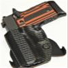 REVKEL Custom Kydex Molded OWB Paddle Holster for Ruger LC/EC 9. Black Right Hand Draw. Hand Crafted in Texas, USA. view 1