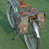 Tourbon Cycling Bike Bicycle Pannier Bags for Rear Rack Waterproof Canvas Double Roll-up Panniers view 3