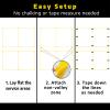 A11N Pickleball Court Marking Kit - Temporary Pickleball Boundary Lines in Standard Court Dimensions, No Measurement Required, Yellow view 2
