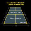 A11N Pickleball Court Marking Kit - Temporary Pickleball Boundary Lines in Standard Court Dimensions, No Measurement Required, Yellow view 4