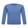 Freebily Baby Boys Girls Thermal Tops Basic Solid Color Turtleneck T-Shirt Cotton Mock Neck Long Sleeve Tops Round Neck Blue A 12-18 Months view 1