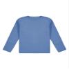 Freebily Baby Boys Girls Thermal Tops Basic Solid Color Turtleneck T-Shirt Cotton Mock Neck Long Sleeve Tops Round Neck Blue A 12-18 Months view 3