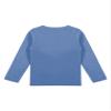 Freebily Baby Boys Girls Thermal Tops Basic Solid Color Turtleneck T-Shirt Cotton Mock Neck Long Sleeve Tops Round Neck Blue A 12-18 Months view 4