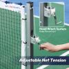 A11N Sports Pro Pickleball Net with Wheels and Hand Winch, Tournament Regulation Size, Anti-Sag Design, Perfect for Outdoor Court & Indoor Gym Floor view 3