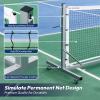 A11N Sports Pro Pickleball Net with Wheels and Hand Winch, Tournament Regulation Size, Anti-Sag Design, Perfect for Outdoor Court & Indoor Gym Floor view 4