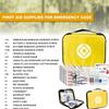 300Piece Small First Aid Kit Refill Supplies for Travel Mini Caming Emergency First Aid Kits Hiking Survival Essential Set for Outdoor Adventure, Yellow 1st Aid view 2