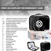 300Piece Travel First Aid Emergency Kit Home Essentials Hiking Survival Essential Kit for Outdoor Adventure Camping Backpack, Black 1st Aid view 2